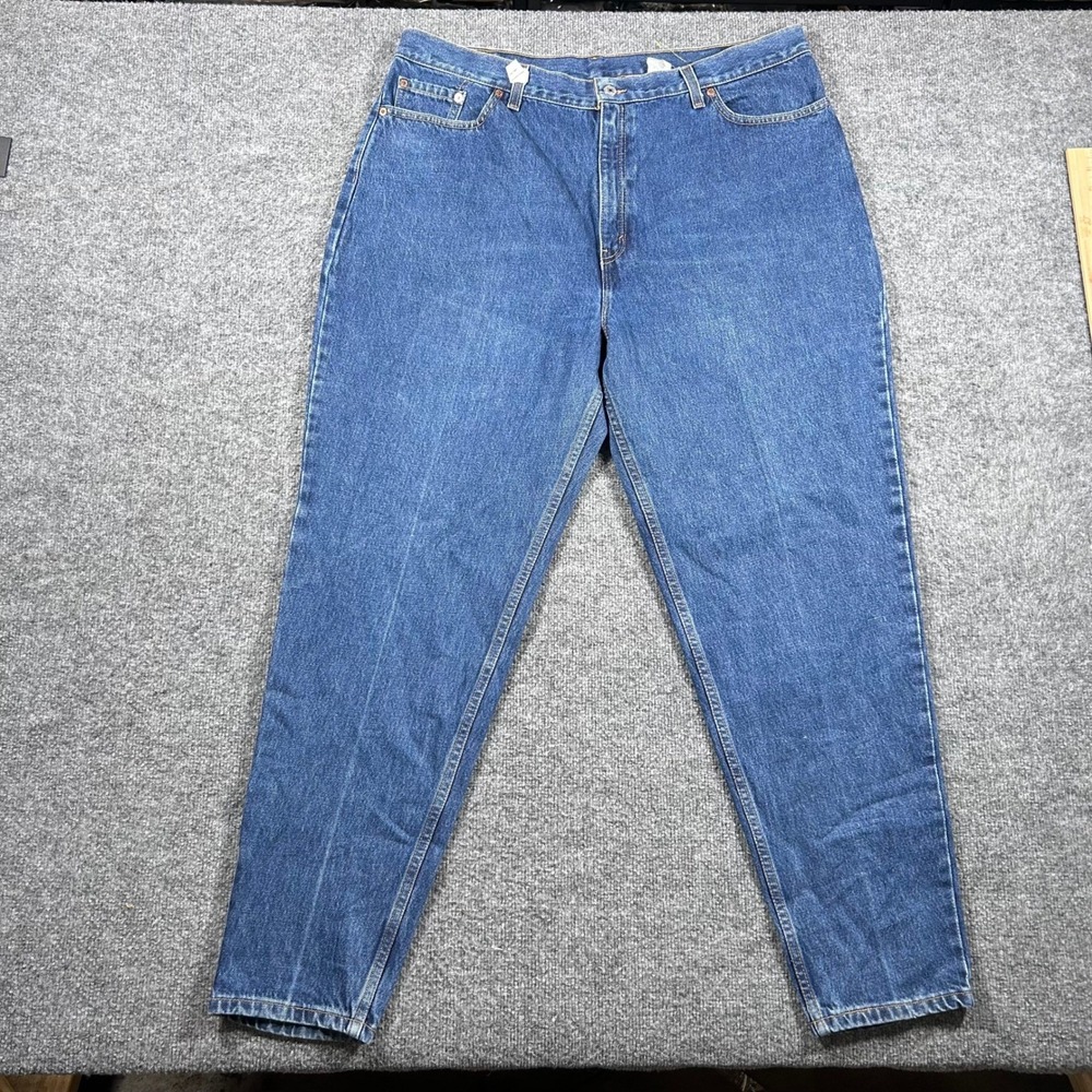 Levi's Jeans Womens Size 22W Blue 550 Relaxed Fit Tapered Leg USA Made Denim